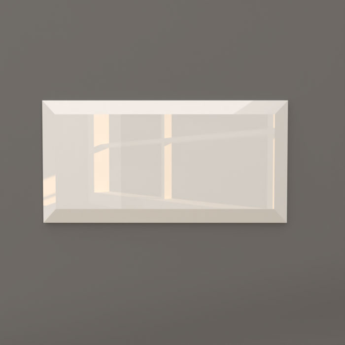 Flis Arredo Color Hvit Metro Biselado Blank 10x20